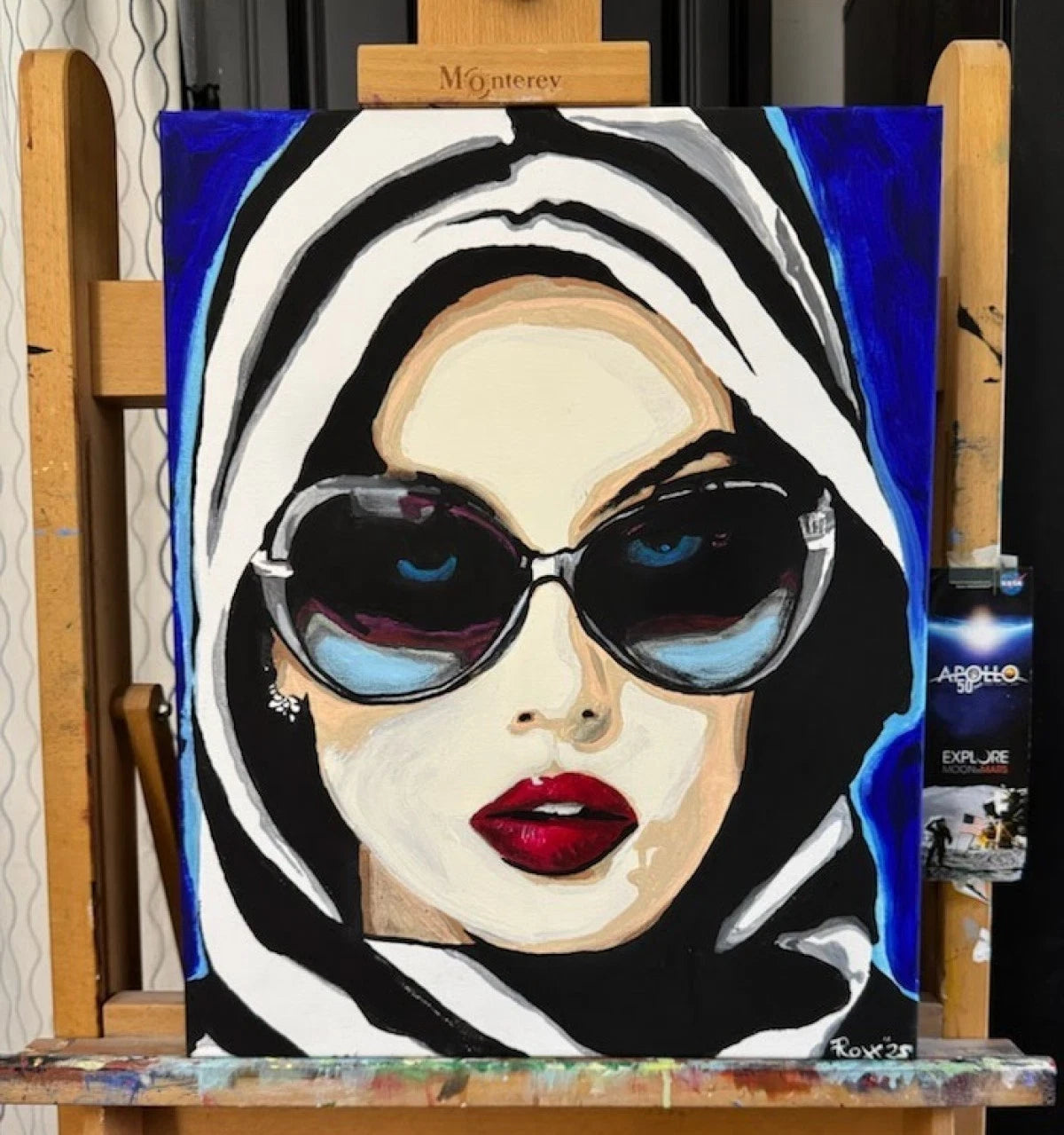 Elle est bien consciente de son glamour | Peinture sur toile, Pop Art, Moderne