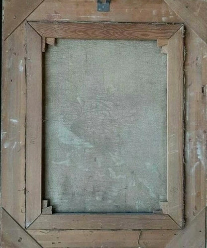 Portrait Peinture à l'huile dame Noble rousse