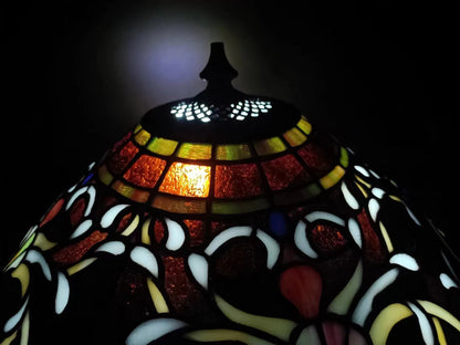 objet-decoration-lampe-style-tiffany-verre-bronze-66cmx42cm