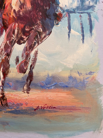 art-decoration-tableau-peinture-huile-toile-scene-course-hippique-chevaux-galop-jockey