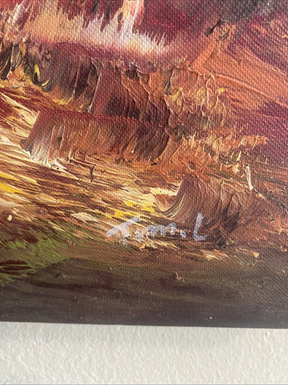 art-decoration-tableau-peinture-huile-toile-scene-course-hippique-chevaux-galop-jockey-moderne