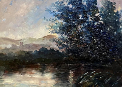 Un havre de paix où l'eau murmure des secrets à l'âme peinture huile sur toile 1911