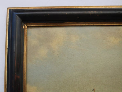 art-decoration-tableau-peinture-huile-toile-regate-voiliers-bateaux