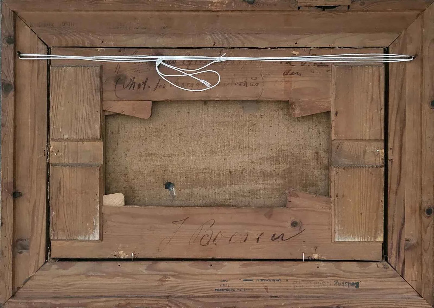 Huile ancienne. Johannes Boesen (1847-1916) : « Fin d’après-midi à Moesgaard » (1896)