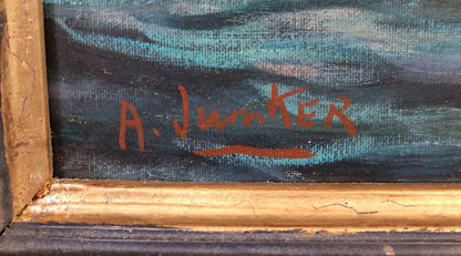 art-decoration-tableau-peinture-huile-toile-regate-voiliers-bateaux