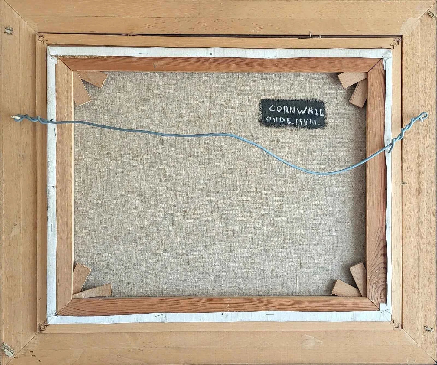 Peinture à l'huile. R. Bogaert- La vieille mine de Cornouailles1991