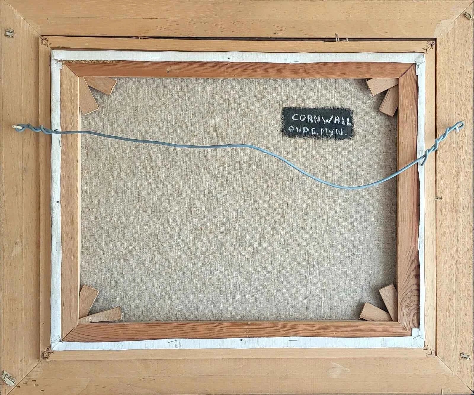 Peinture à l'huile. R. Bogaert- La vieille mine de Cornouailles1991