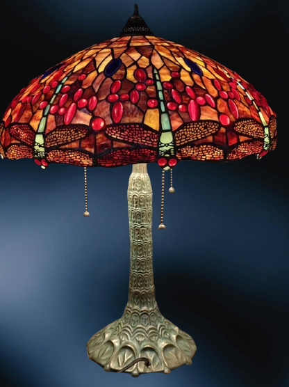objet-decoration-lampe-style-tiffany-verre-bronze-59cm