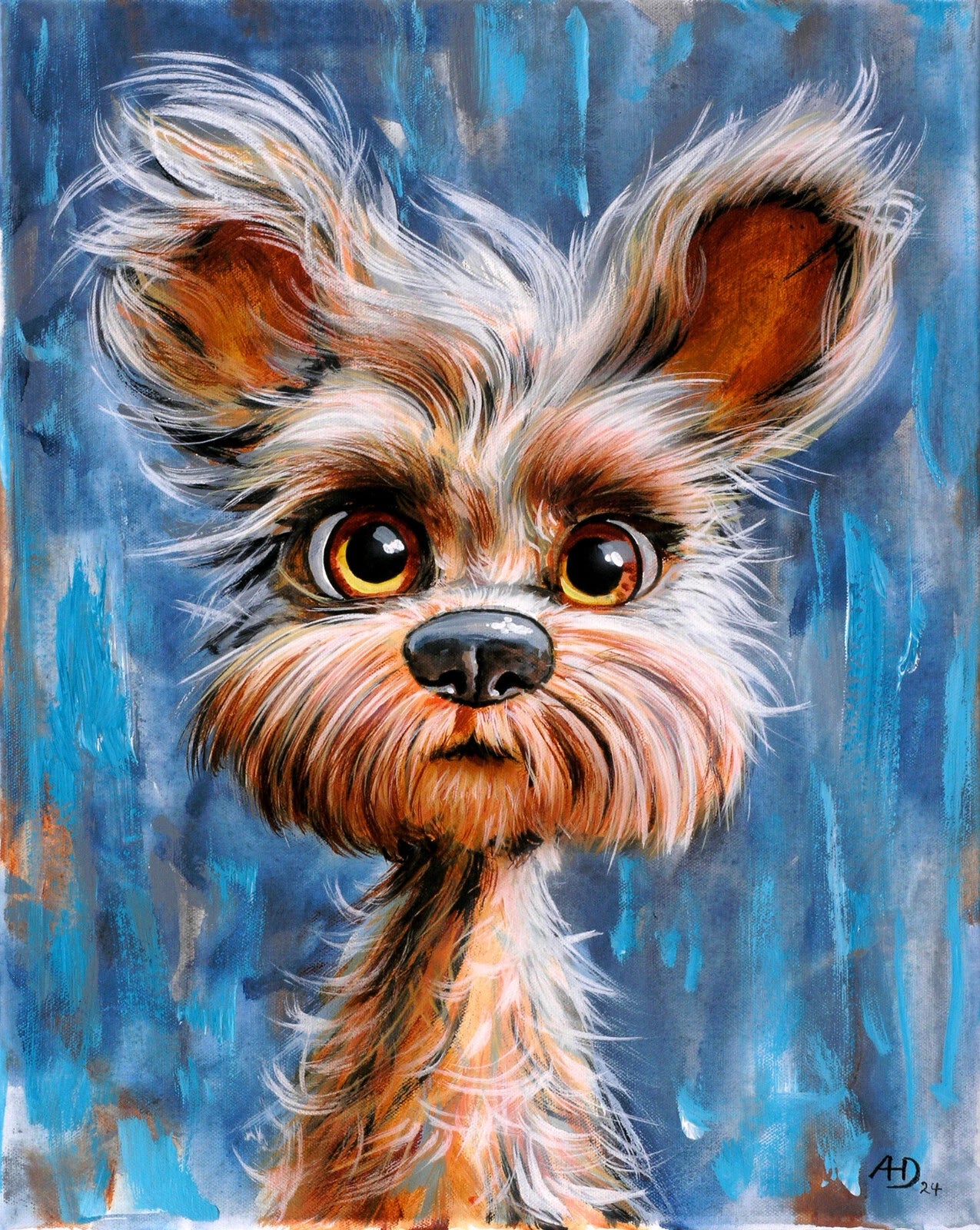 art-decoration-tableau-peinture-huile-toile-moderne-animal-vache-folle