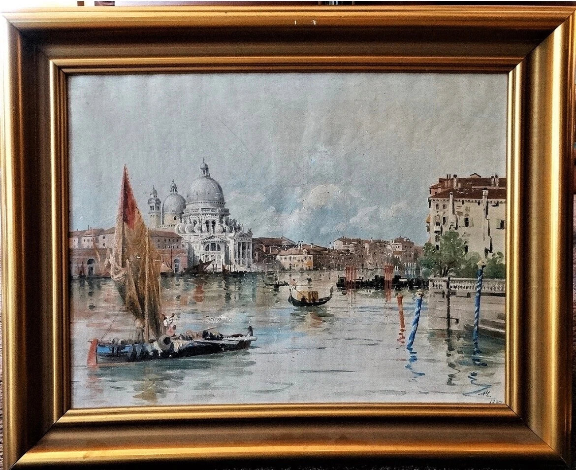 Tableau huile Adrien Moreau - VENISE
