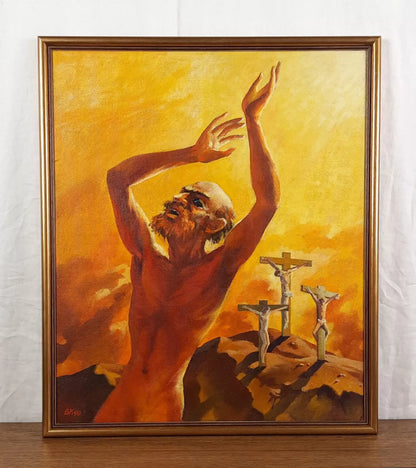 art-religieux-crucifixion-peinture-originale-huile-toile