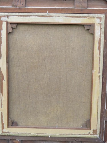 Société Portrait 1820 École d'anglais huile géorgienne