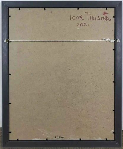 art-érotique-gay-peinture-huile sur carton-originale-homme-nu-