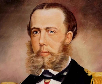 Peinture à l'huile empereur Maximilien du Mexique