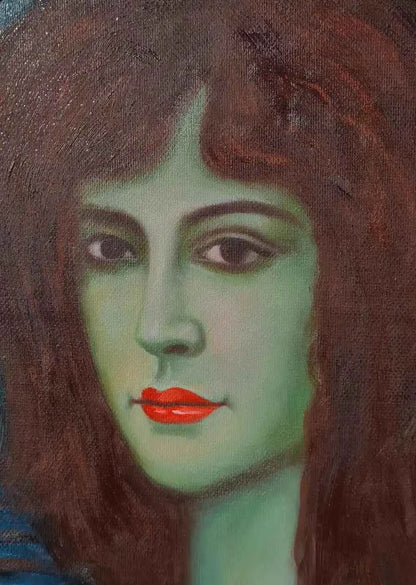 art-surréalisme-le péché-nue-feminin-Eve-peinture-huile-toile