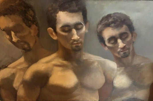 art-érotique-portrait-masculin-hommes-peinture-originale-huile-toile