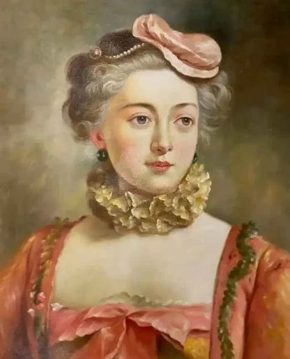 art-portrait-féminin-femme-princesse-peinture-huile-toile