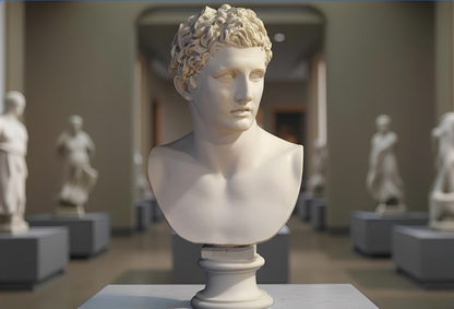 Sculpture de Meleager en marbre reconstitué Hauteur: 65 cm - Kikooyou Art Gallery