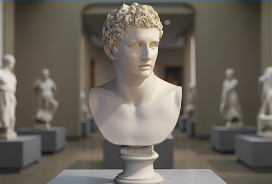 Sculpture de Meleager en marbre reconstitué Hauteur: 65 cm - Kikooyou Art Gallery