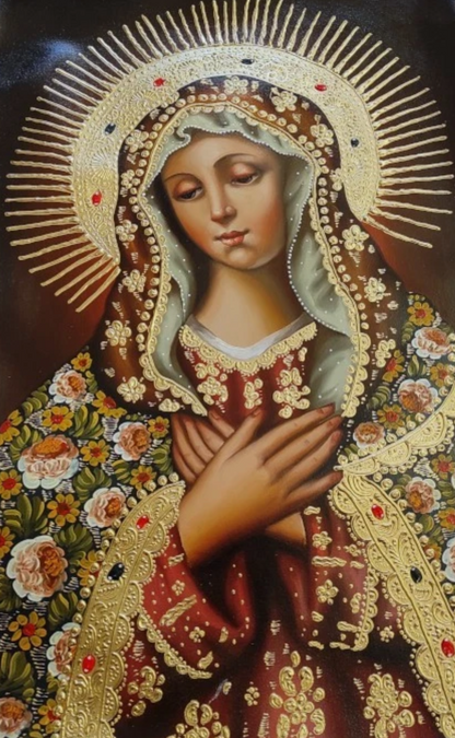 art-decoration-tableau-peinture-huile-toile-portrait-religieux-vierge-marie-cuzco