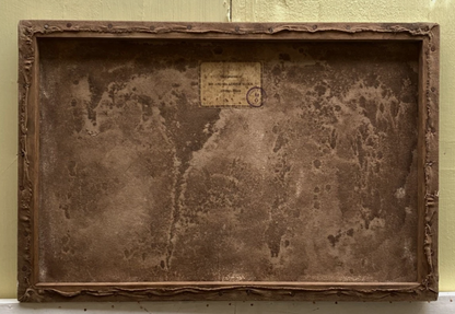 art-decoration-tableau-peinture-huile-toile-paysage-route campagne-village-d'après Van Gogh