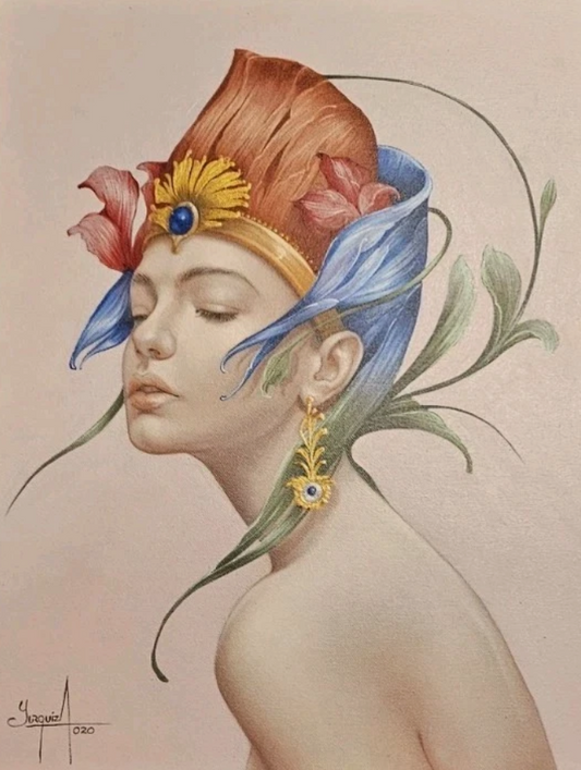 art-decoration-tableau-peinture-huile-toile-portrait-femme-original-yurquiza