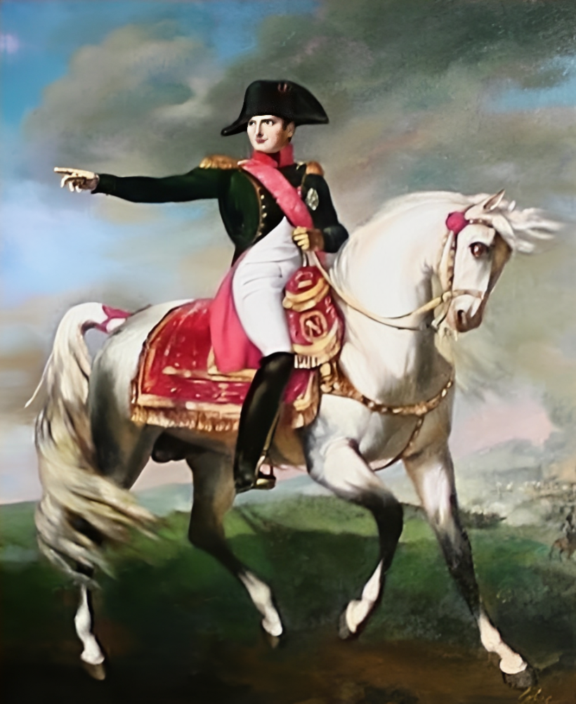 portrait Napoléon Bonaparte tableau peinture huile sur toile - Kikooyou Art Gallery